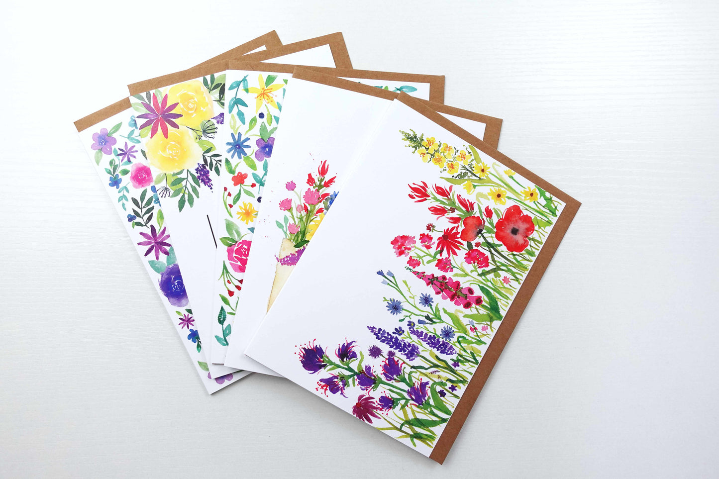 Watercolor Floral Greeting Card Pack