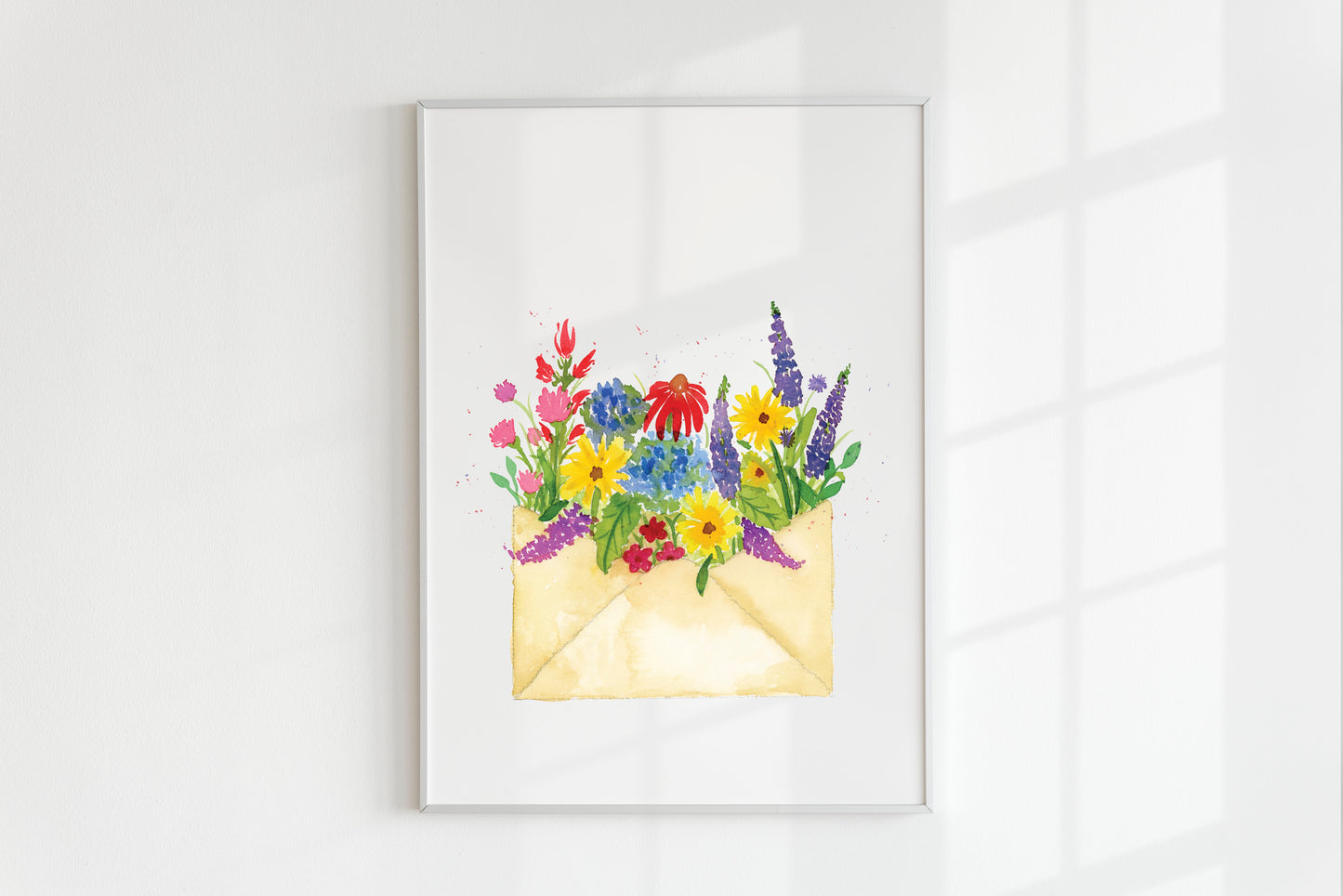 Floral Envelope Art Print