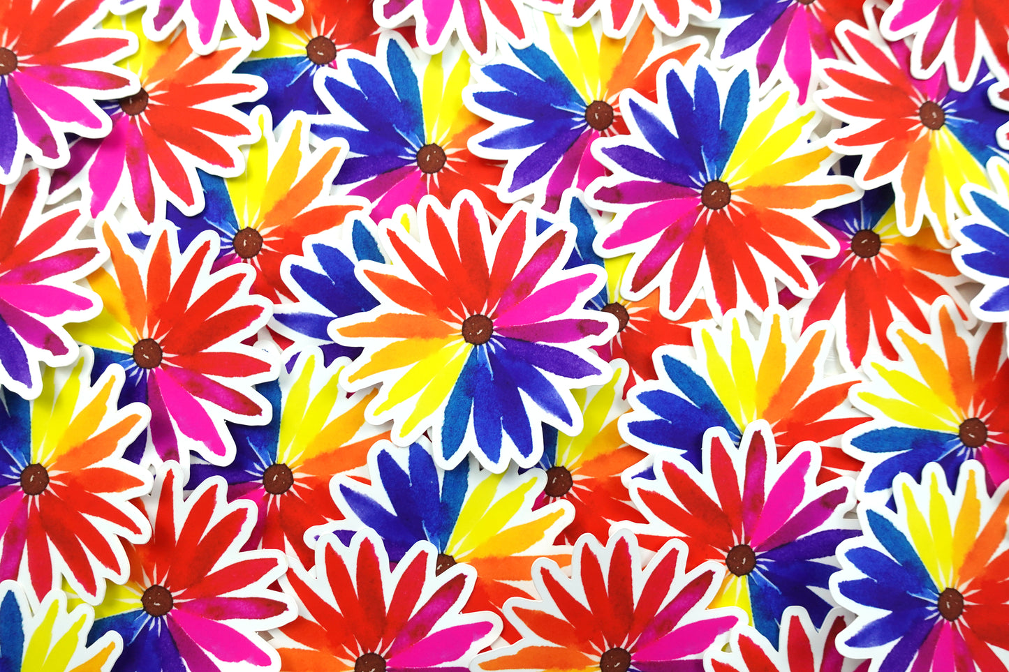 Rainbow Flower Vinyl Sticker
