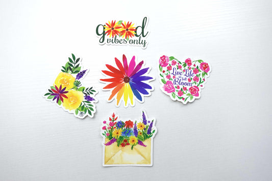 Watercolor Floral Sticker Pack