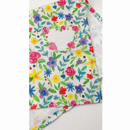 Floral Watercolor Tea Towel